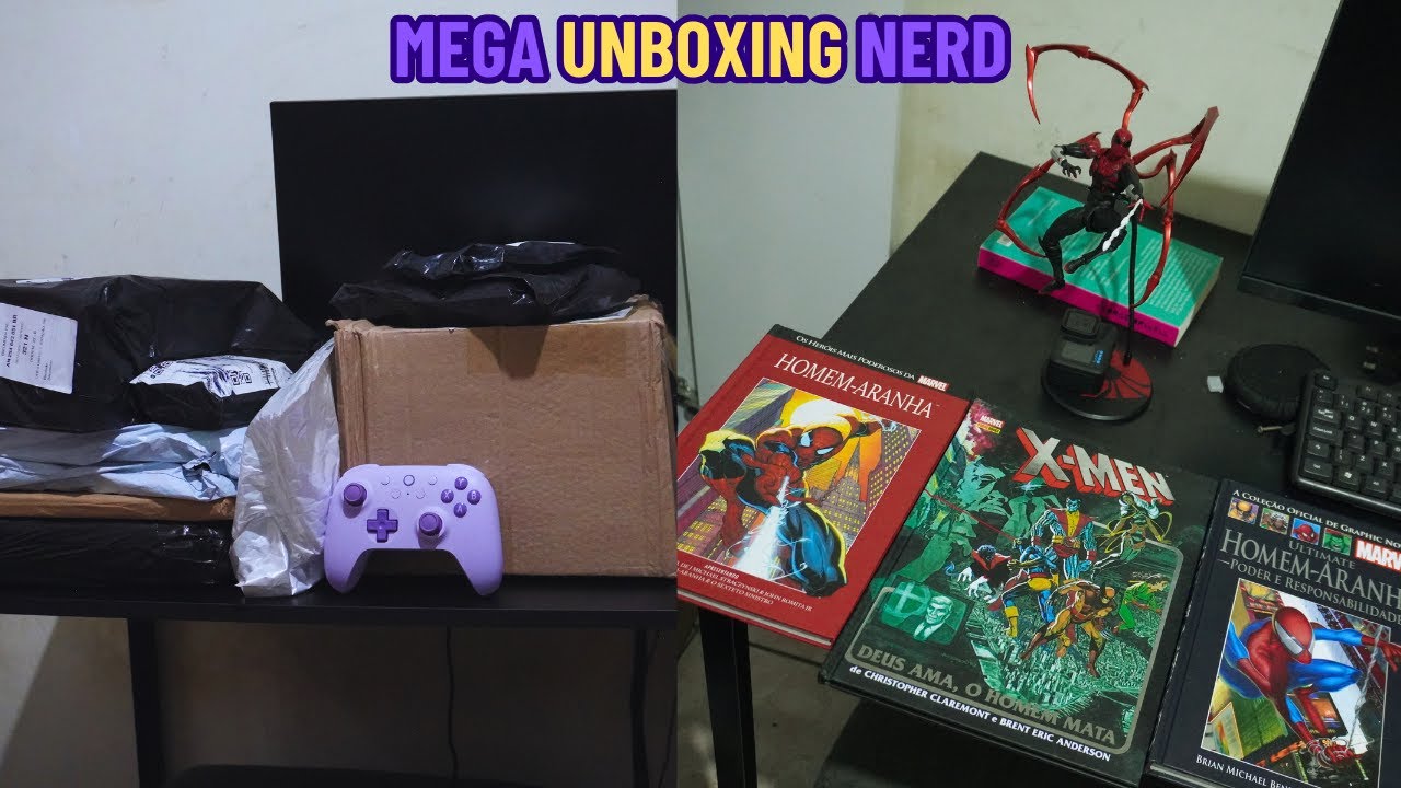 Mega Unboxing de Natal de um Gamer Nerd