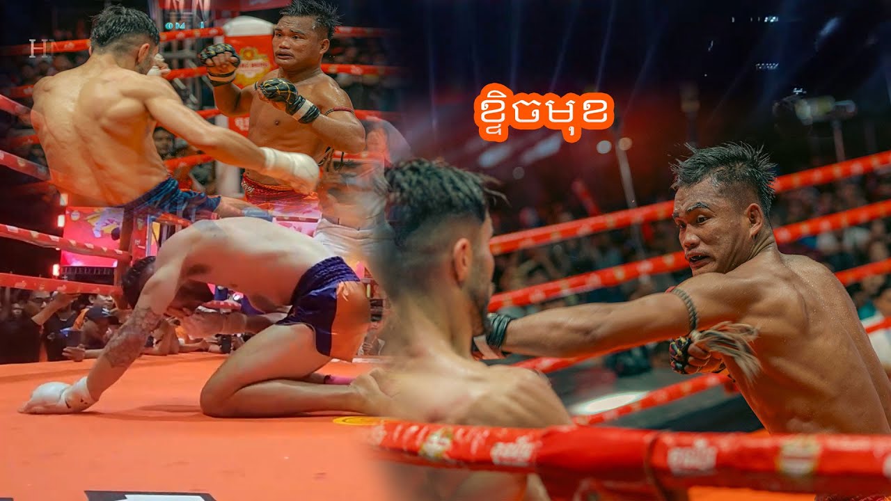 ដៃធ្ងន់ណាស់ បំបាក់ជើងខ្លាំងមកពីអ៊ូស្ត្រាលី ពេជ្រ សម្បត្តិ Pich Sambath 2KO Mario Australy Boxing Kun