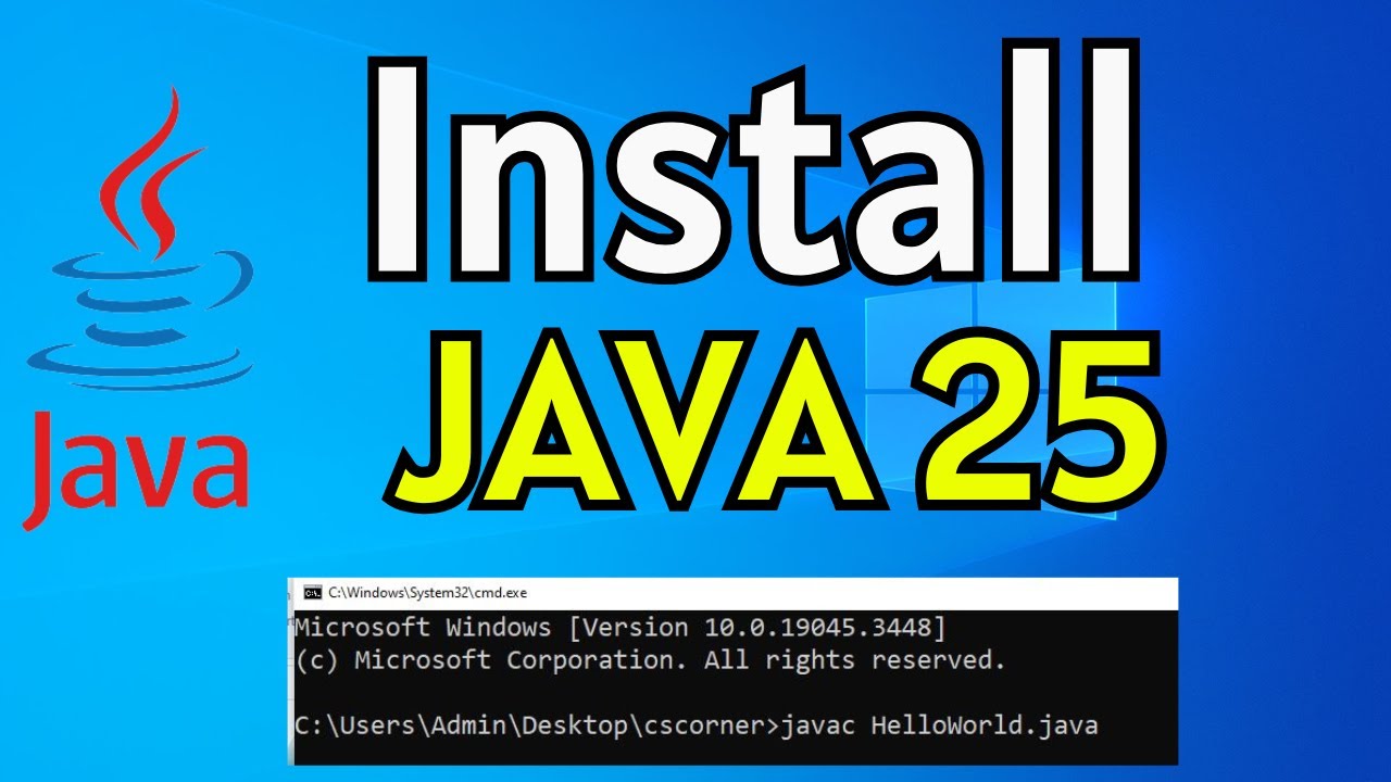 How to Install Java JDK 25 on Windows 10 | Latest Java