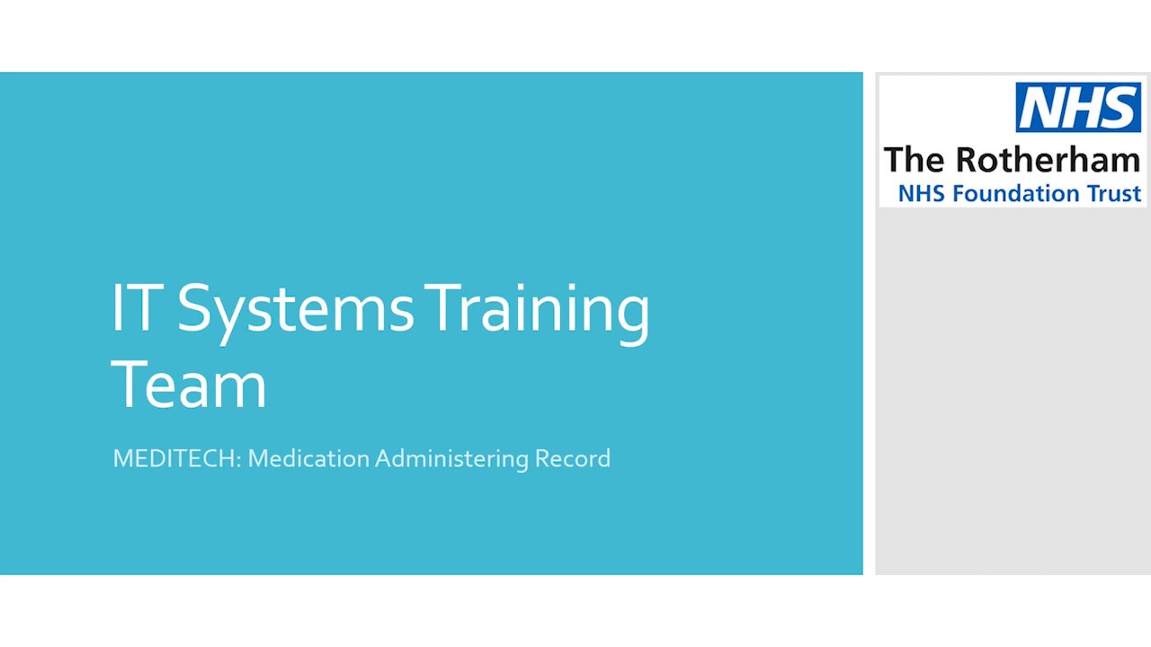 EPMA - Medication Administering Record