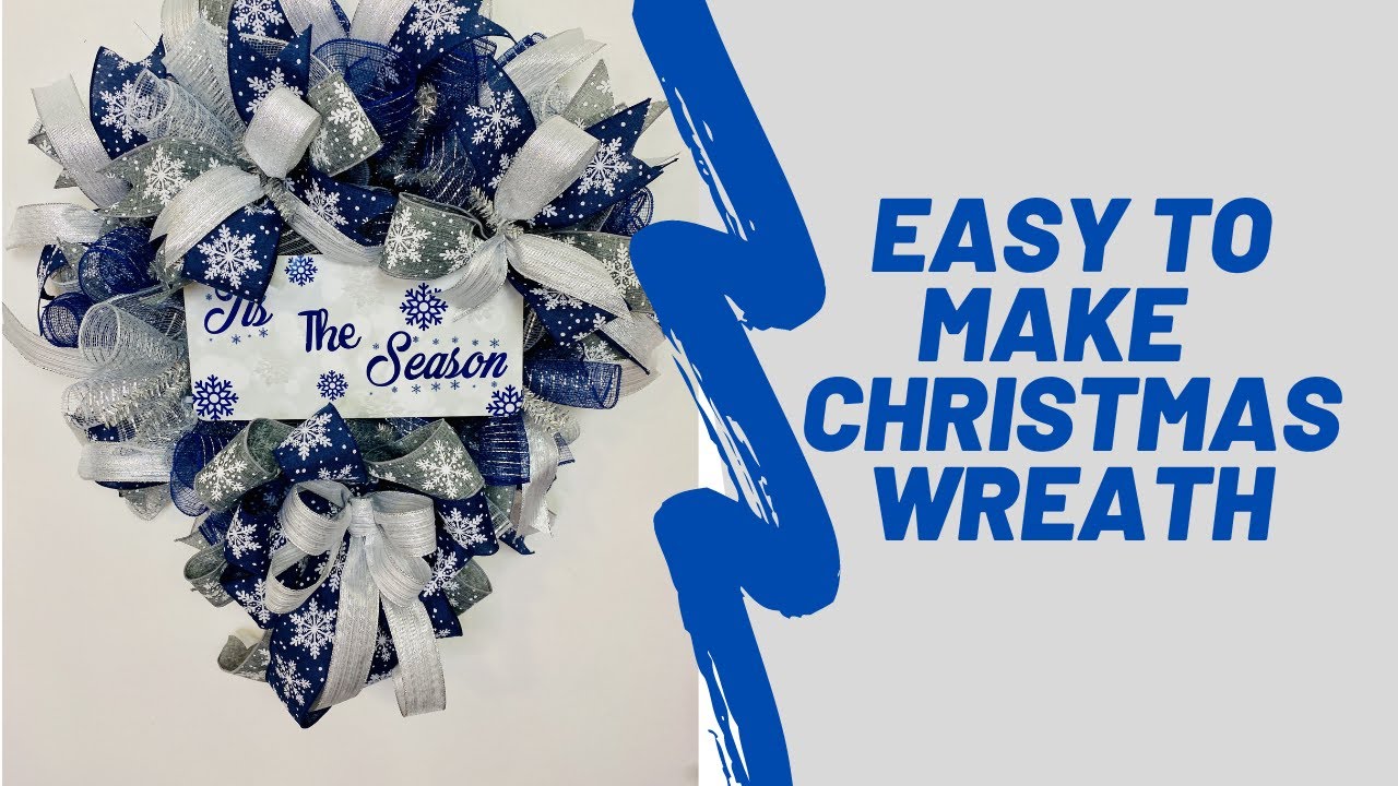 Winter Mesh Wreath Using The Scruffle Method