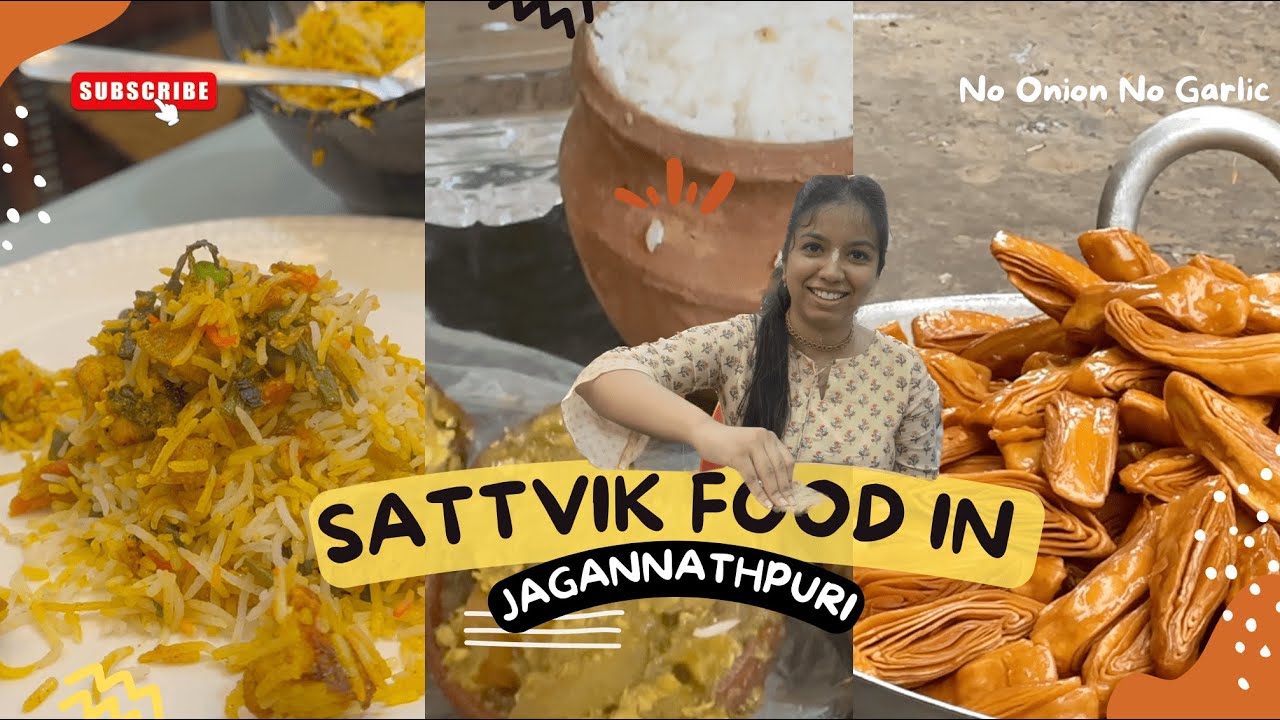 Exploring Satvik Food in Jagganathpuri | Ep.3 | Restaurant suggestions | ISKCON Temple puri | Veg
