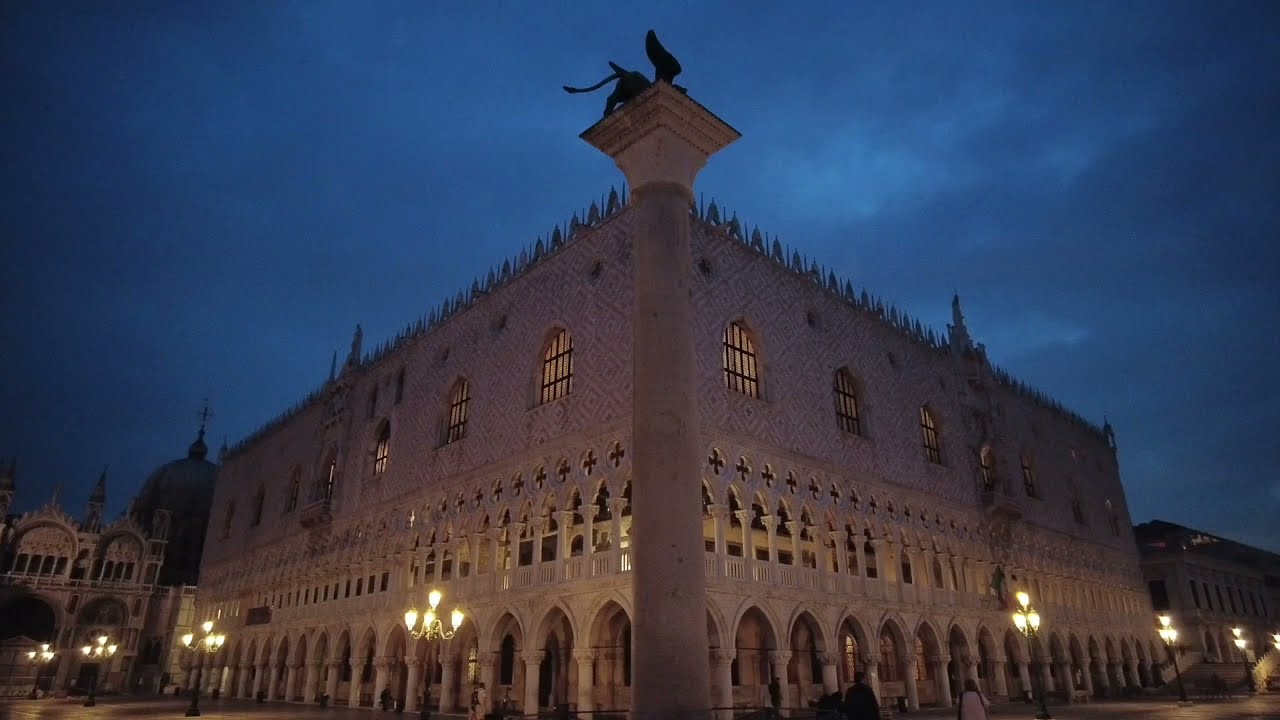 Doges Palace by night - Venice - Italy