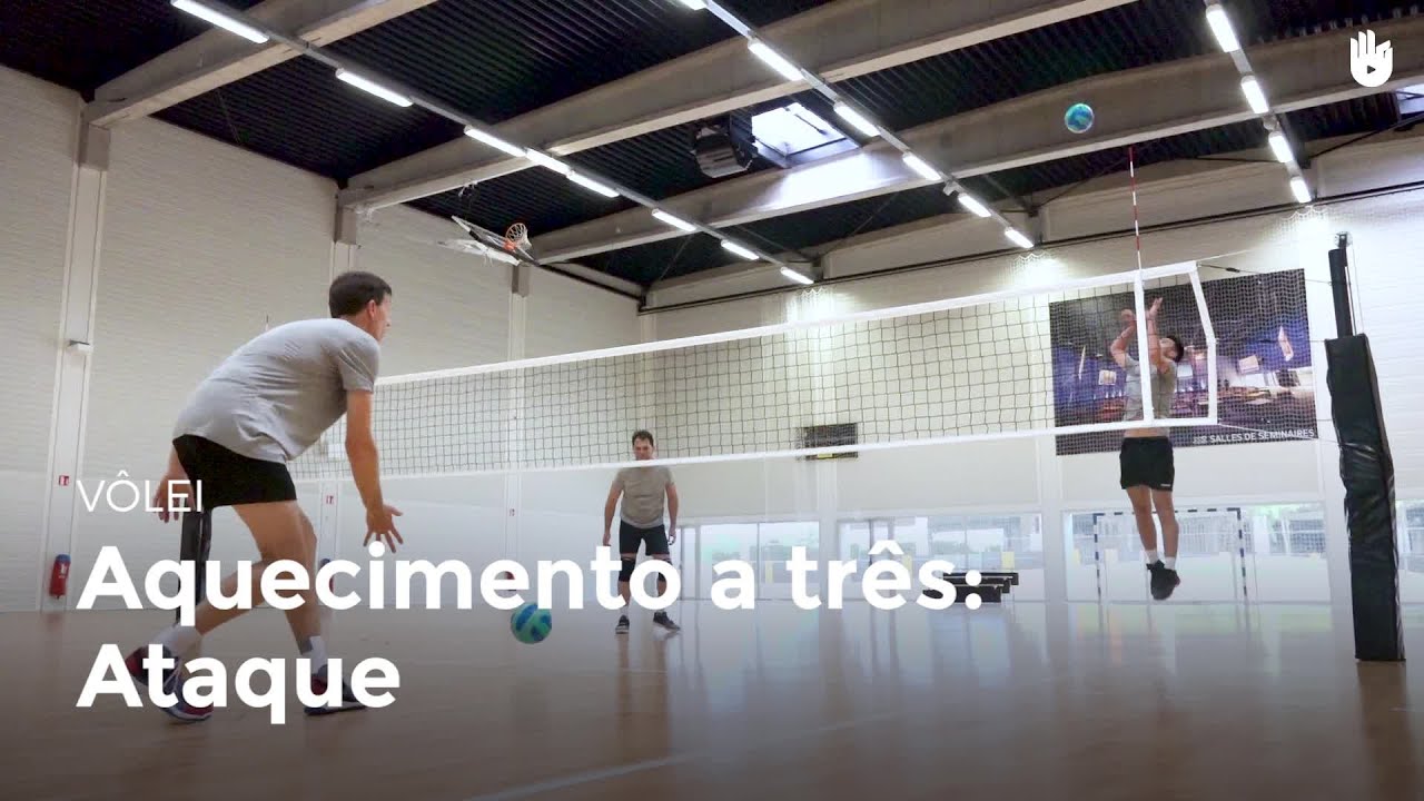 Aquecimento a três: ataque | Vôlei