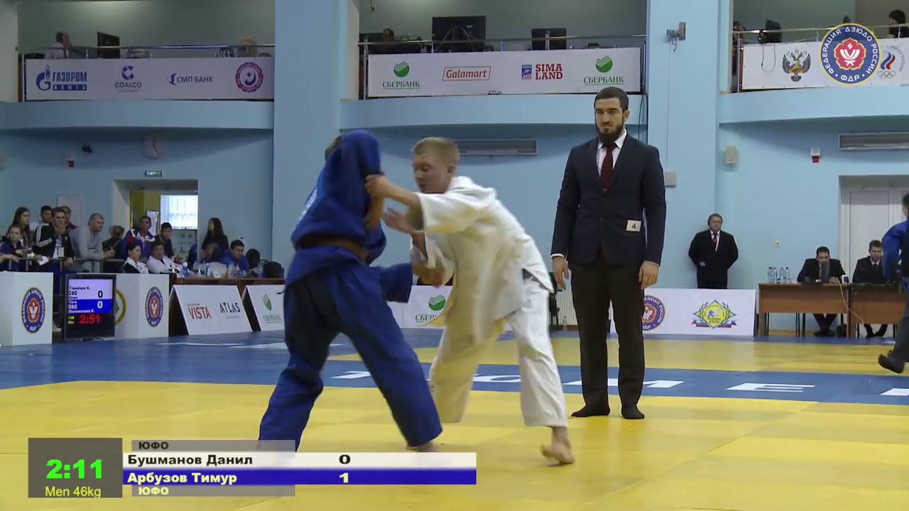 46 kg Бушманов Д Арбузов Т 08 11 2018 Т1 Первенство России среди юношей и девушек до 18 лет, ТЮМЕНЬ