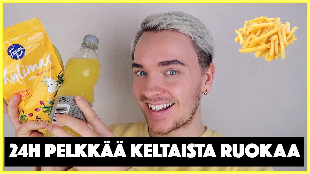 SY&Ouml;N 24H AJAN PELKK&Auml;&Auml; KELTAISTA RUOKAA!