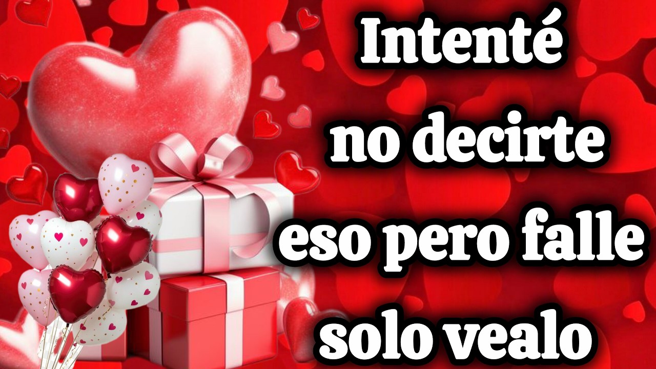 Intenté no decirte eso pero falle solo vealo