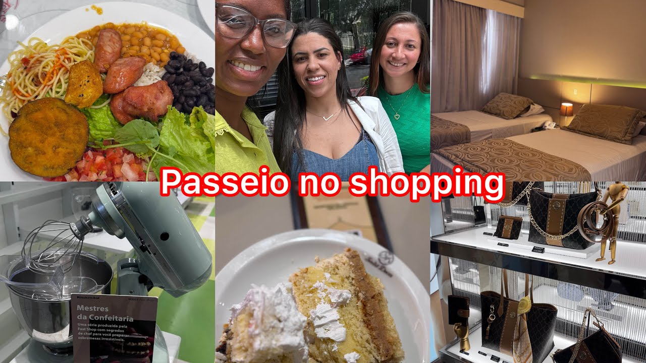 Tour pelo quarto do hotel/ minha primeira vez no shopping Ibirapuera em São Paulo 