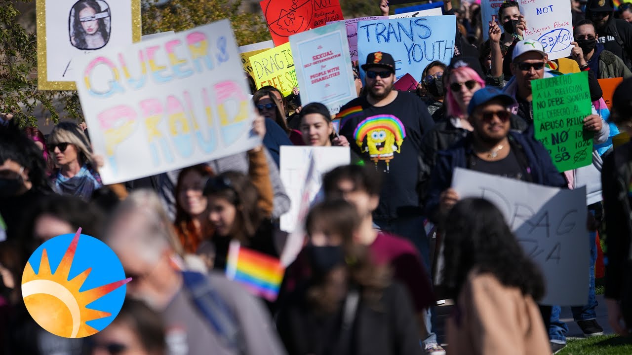 Protesters march at Arizona Capitol against anti-drag performance bills