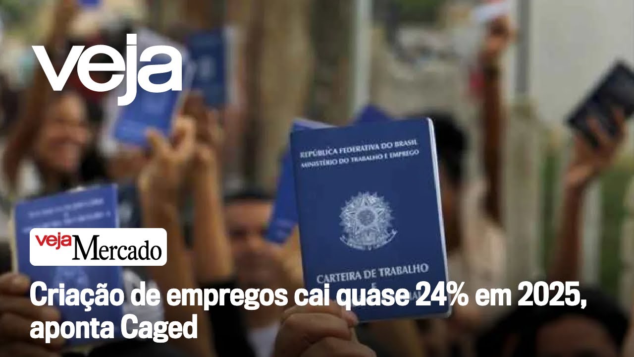 Criação de empregos cai quase 24% em 2025, aponta Caged | Mercado