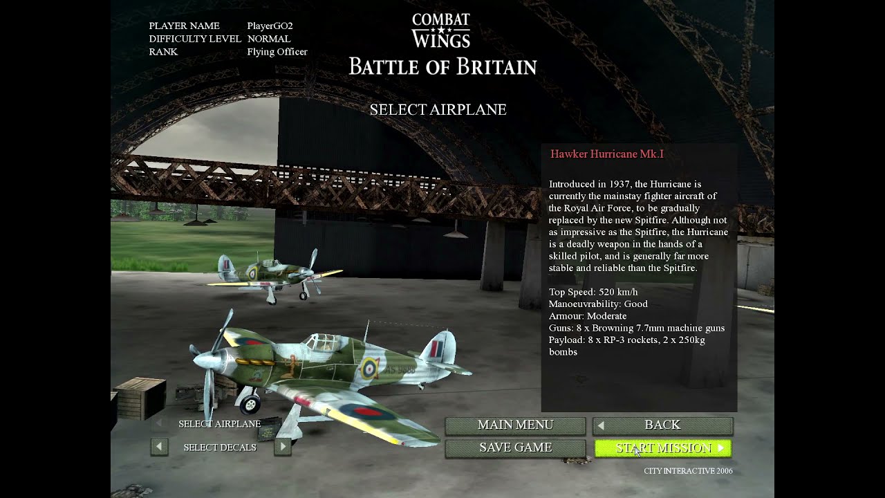 Combat Wings: Battle of Britain - Mission 4 - Heinkels and Hurricanes