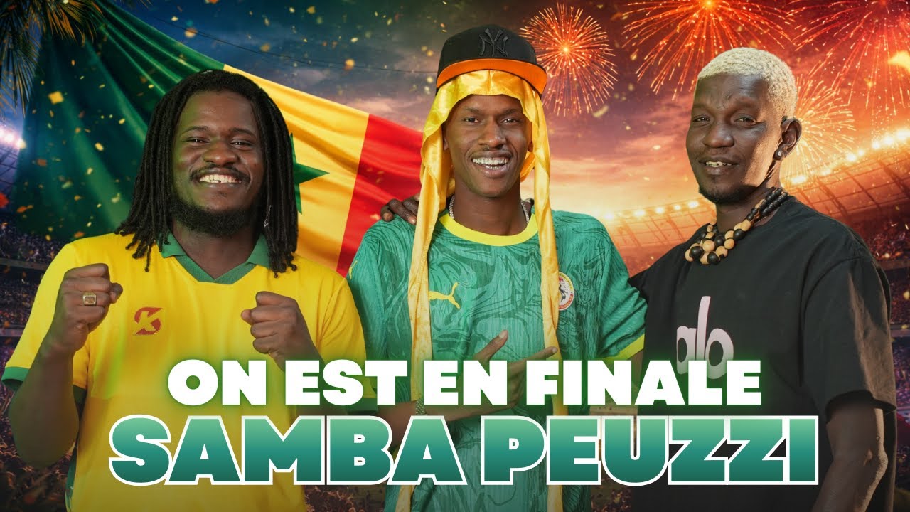 SAMBA PEUZZI CELEBRE LA QUALIF EN FINALE - S&Eacute;N&Eacute;GAL VS EGYPTE 1/2 FINALE CAN 2025