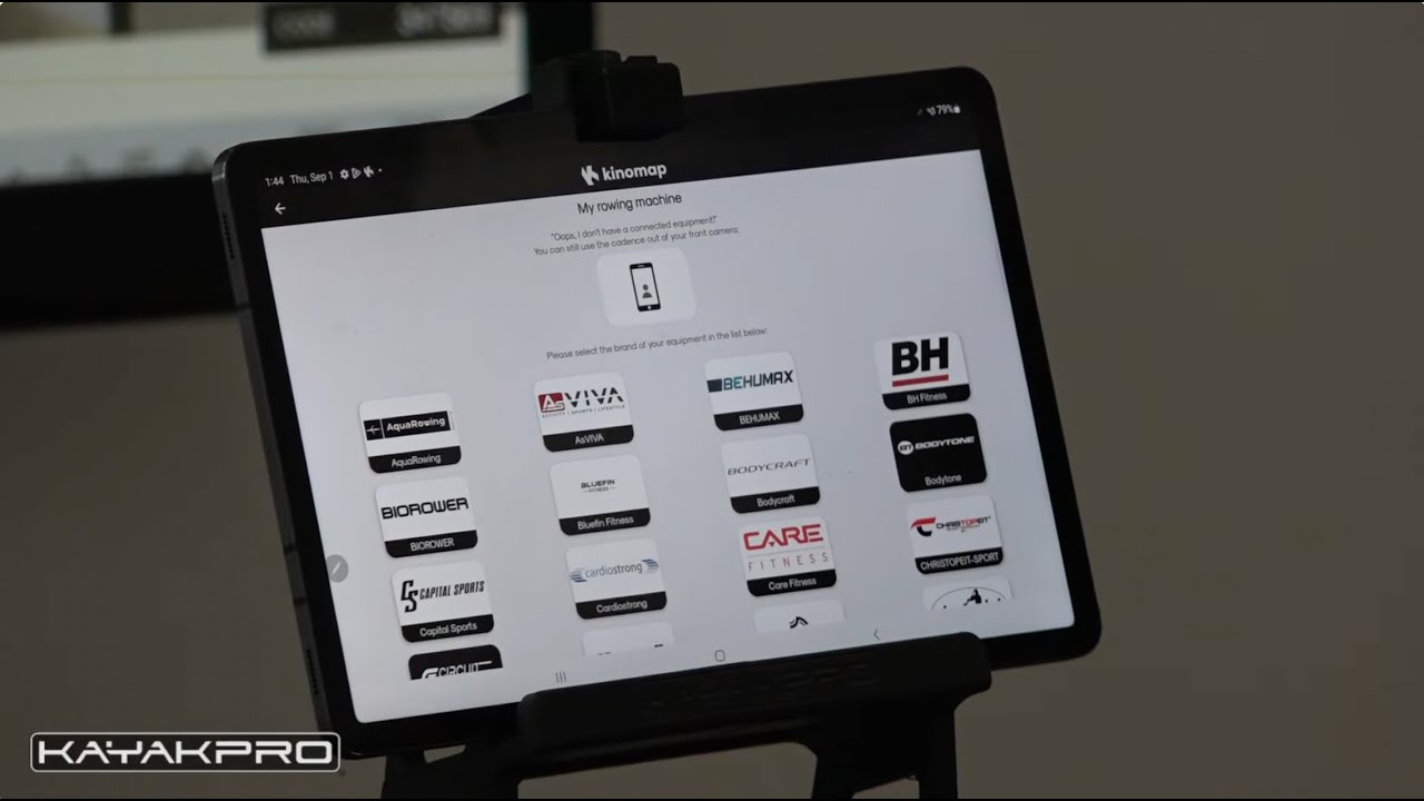 KayakPro: Upgrade Bluetooth console and Kinomap set up.