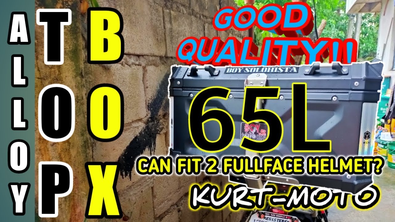 Good quality motorcycle alloy top box at durable baseplate│kurtmoto