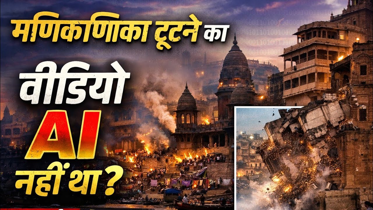 मणिकर्णिका घाट की मणियां सच में तोड़ी गईं | कोई AI video नहीं था | kishan Dixit | damdar banarasi 