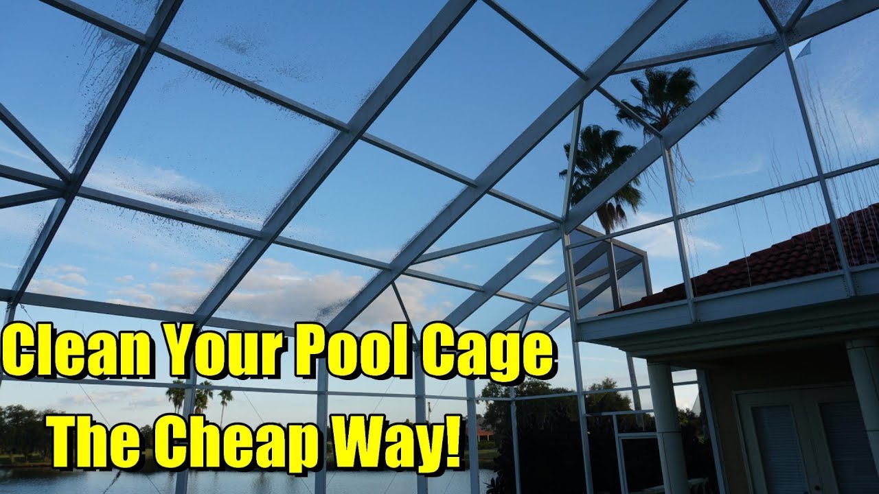 How to Clean a Pool Screen Enclosure Cage by Yourself!
