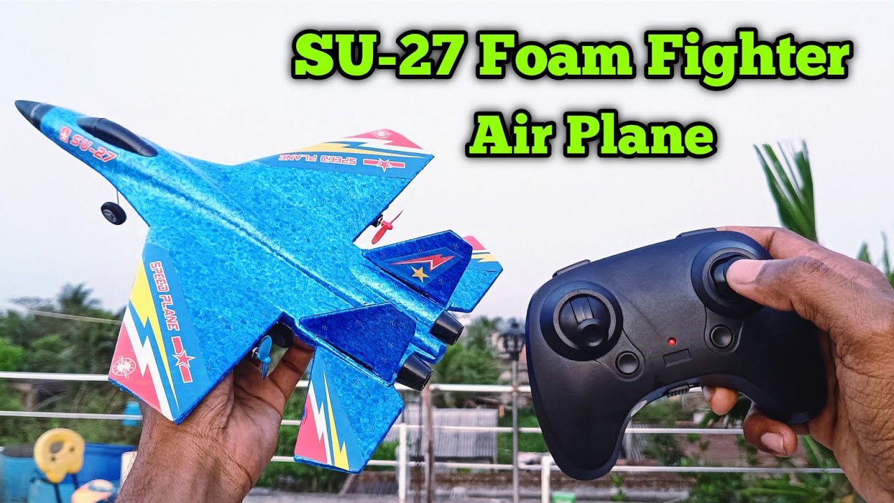 SU-27 Foam Fighter Air Plane Unboxing And Flying Test || Dream Unboxing