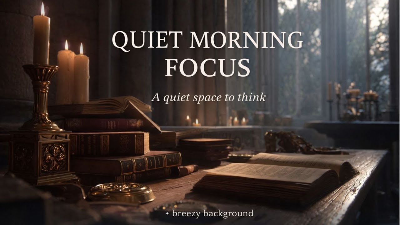 Quiet Morning Focus | 1 Hour Study Ambience for Deep Concentration
