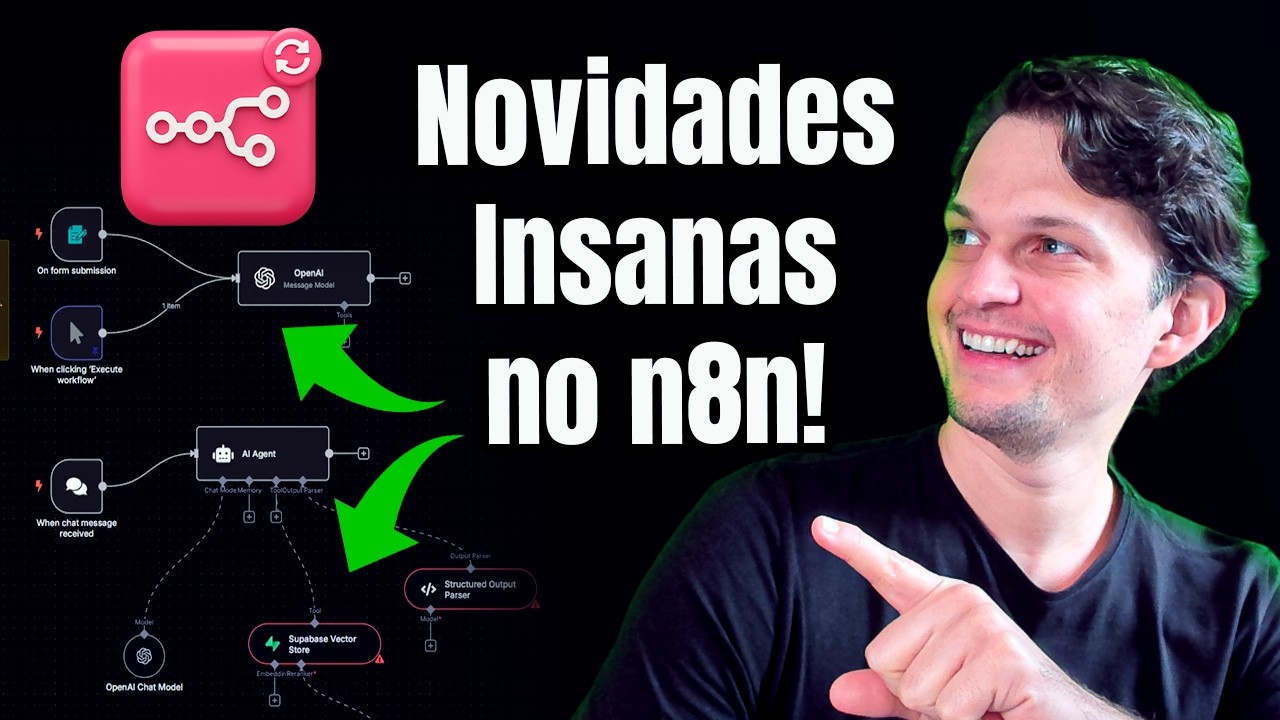 3 NOVIDADES INSANAS NO N8N - ATUALIZOU E FICOU MUITO BOM!