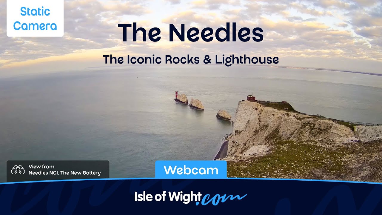 🔴 The Needles Lighthouse Camera (Static) | Weather Watch | Isle of Wight Webcams UK LIVE