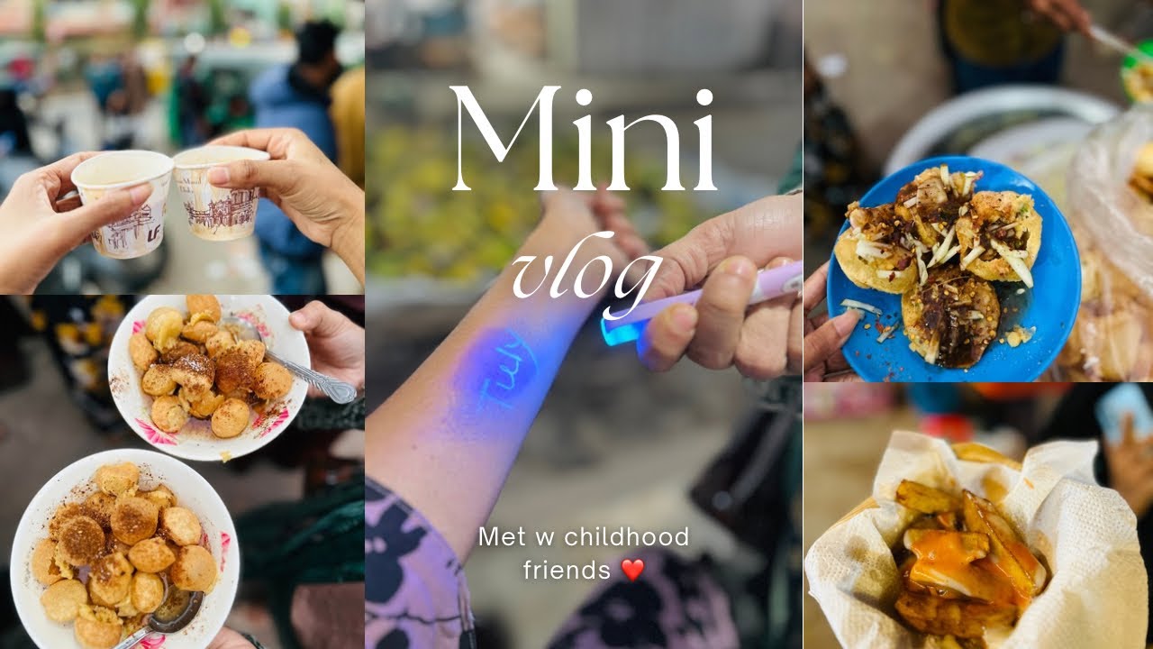 Met with childhood friends || Tried BBQ Motka Meat Box || Bought invisible Pen 🖊️