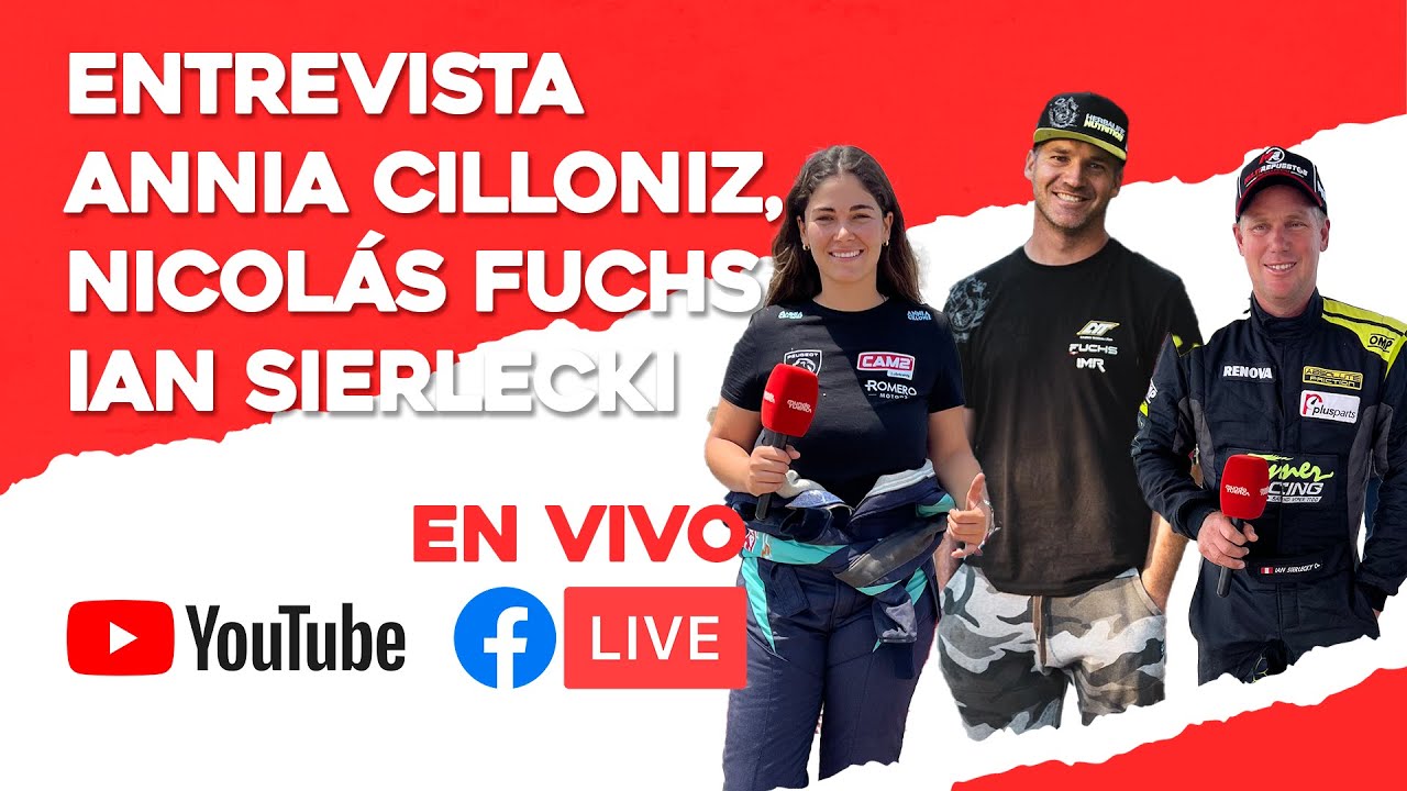 EN VIVO - MUNDO TUERCA DEPORTES - ENTREVISTA ANNIA CILLONIZ, NICOLÁS FUCHS E IAN SIERLECKI