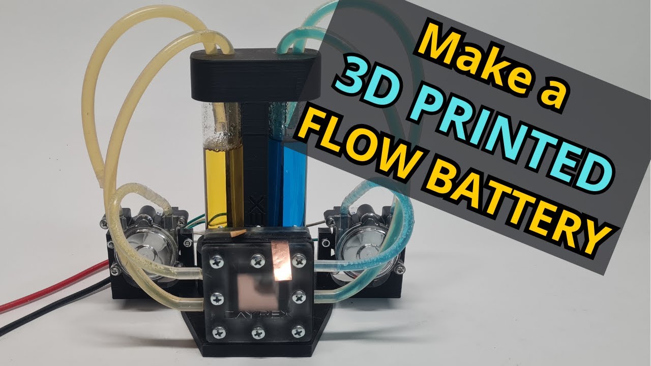 DIY yourself a 3D printed flow battery