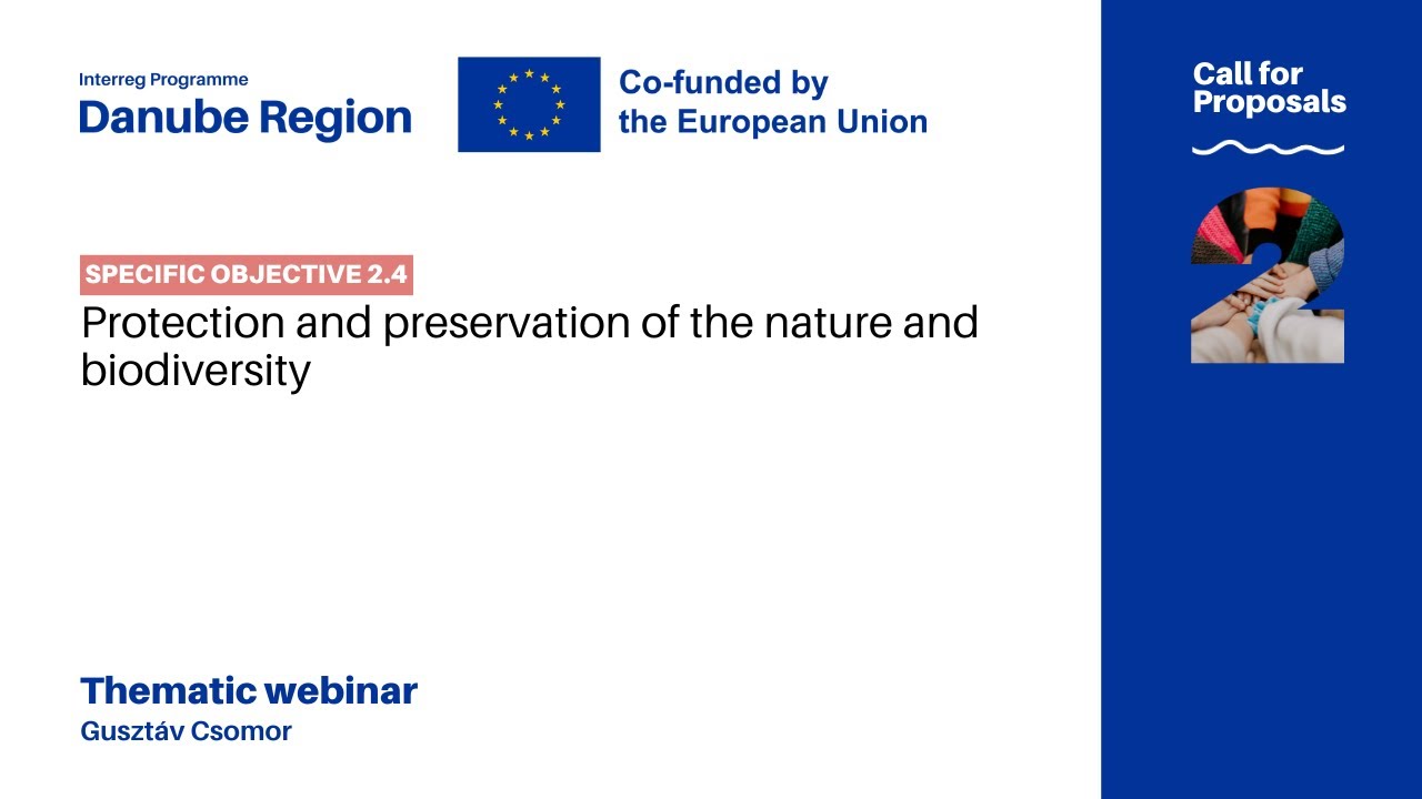 Thematic Webinar (SO 2.4) Biodiversity in ecological corridors and eco-regions