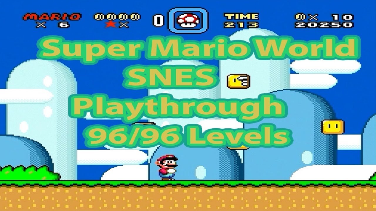 Super Mario World. SNES (mini). Playthrough.