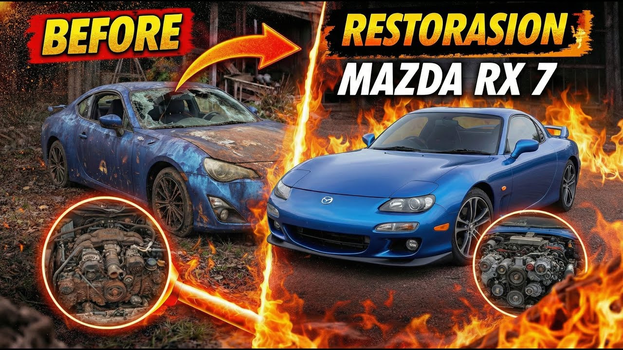 Mazda RX-7 Full Restoration | From Rusty Shell to Perfect JDM Legend