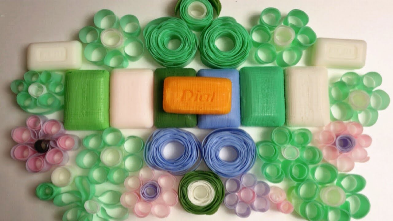 drysoap ASMR / soap cubes roses / asmrrelax sound /soapcutting ASMR