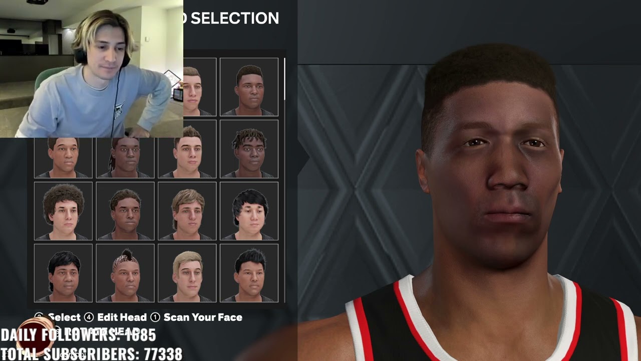 xQc plays NBA 2K23 9/9/2022