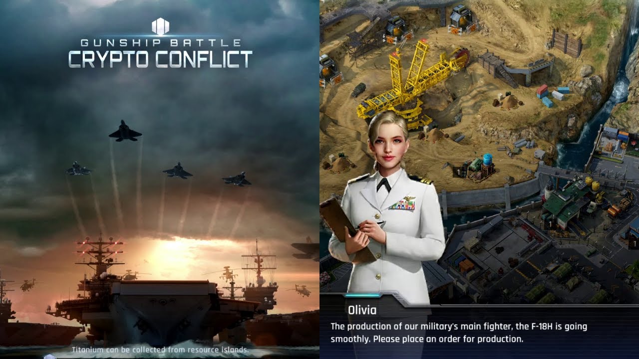Gunship Battle Crypto Conflict - Gameplay IOS and Android