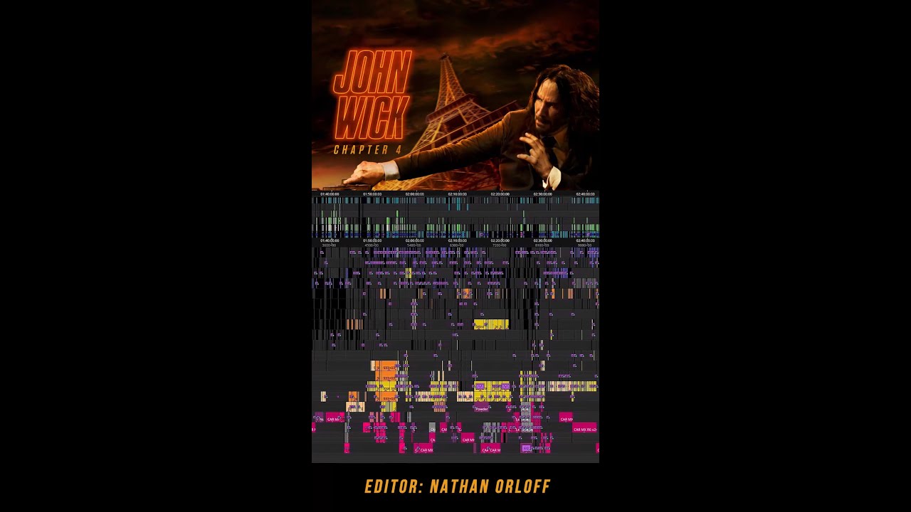 🎞️ The full editing timeline of John Wick: Chapter 4 📷 Editor Nathan Orloff