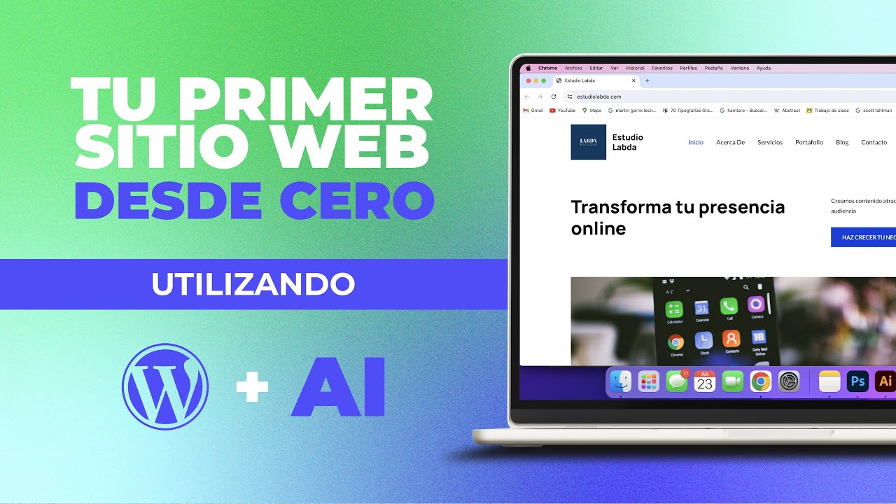 Crea un SITIO WEB para tu negocio/marca personal en menos de 1 HORA desde 0 | Sin utilizar código