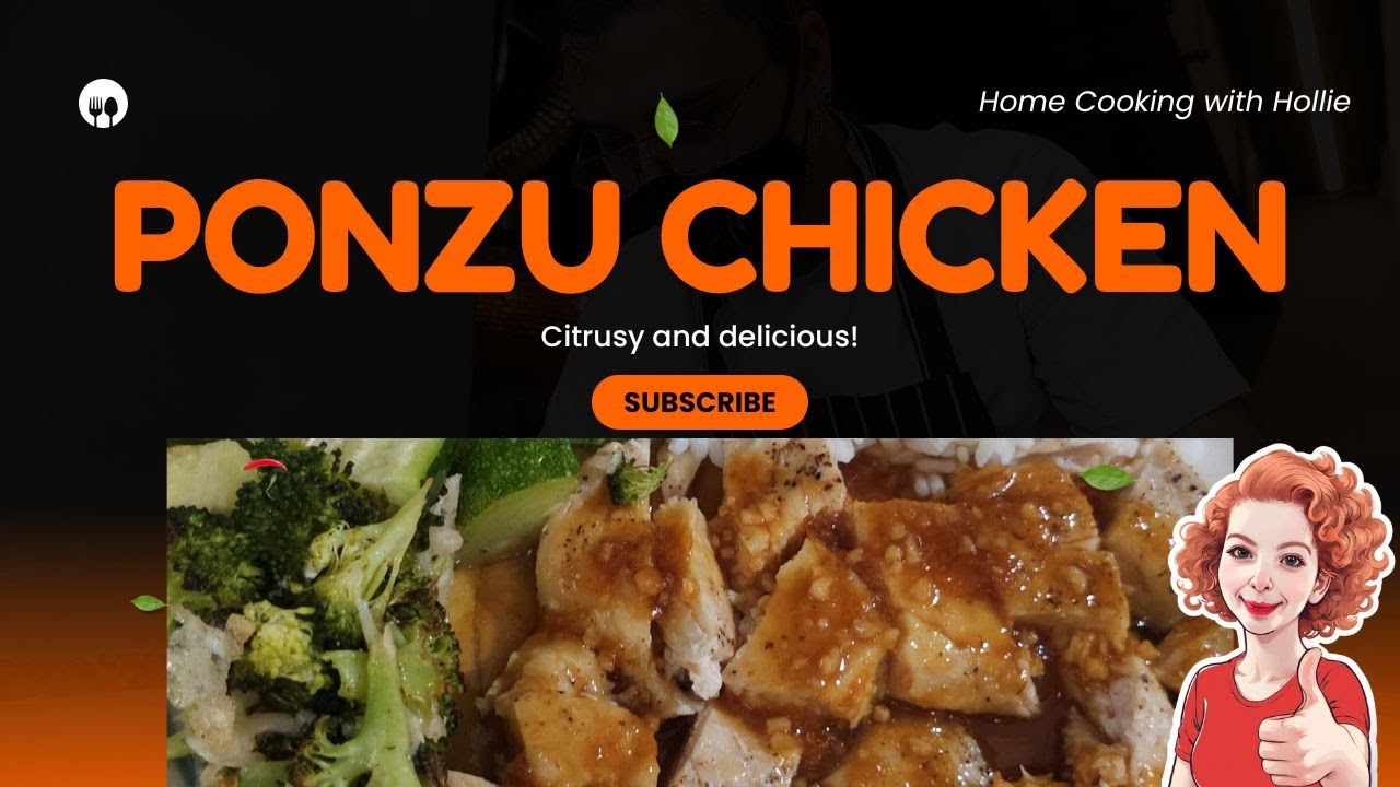 🍋 Ponzu Chicken with Grilled Veggies