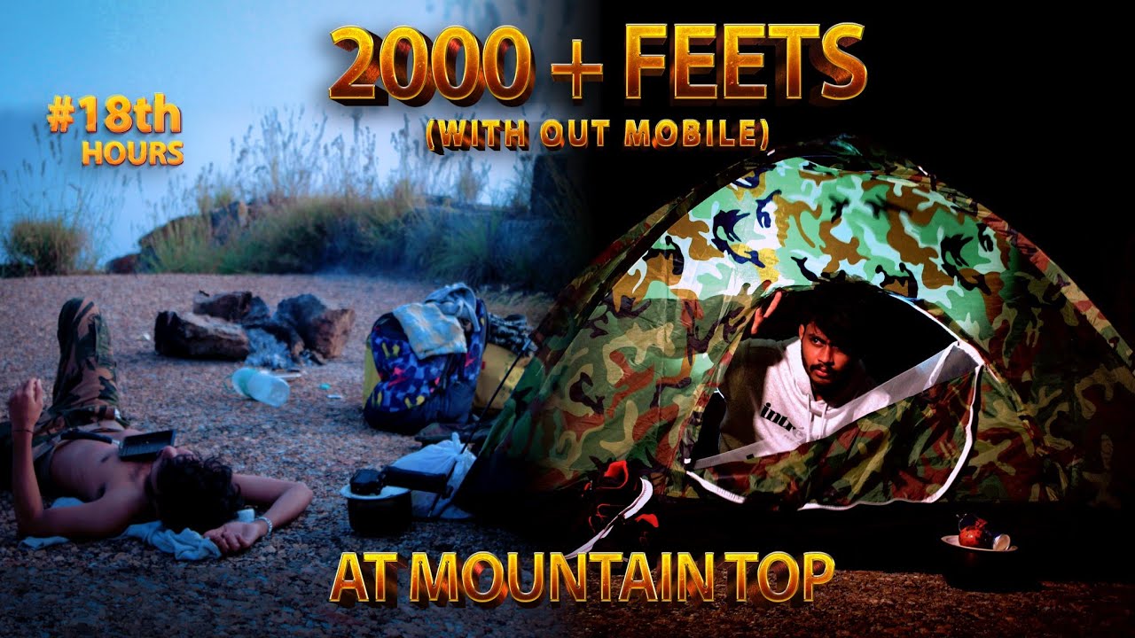 Surviving 24 HOURS On Mountain Top without MOBILE!🤯 | Rahul Thamizhan