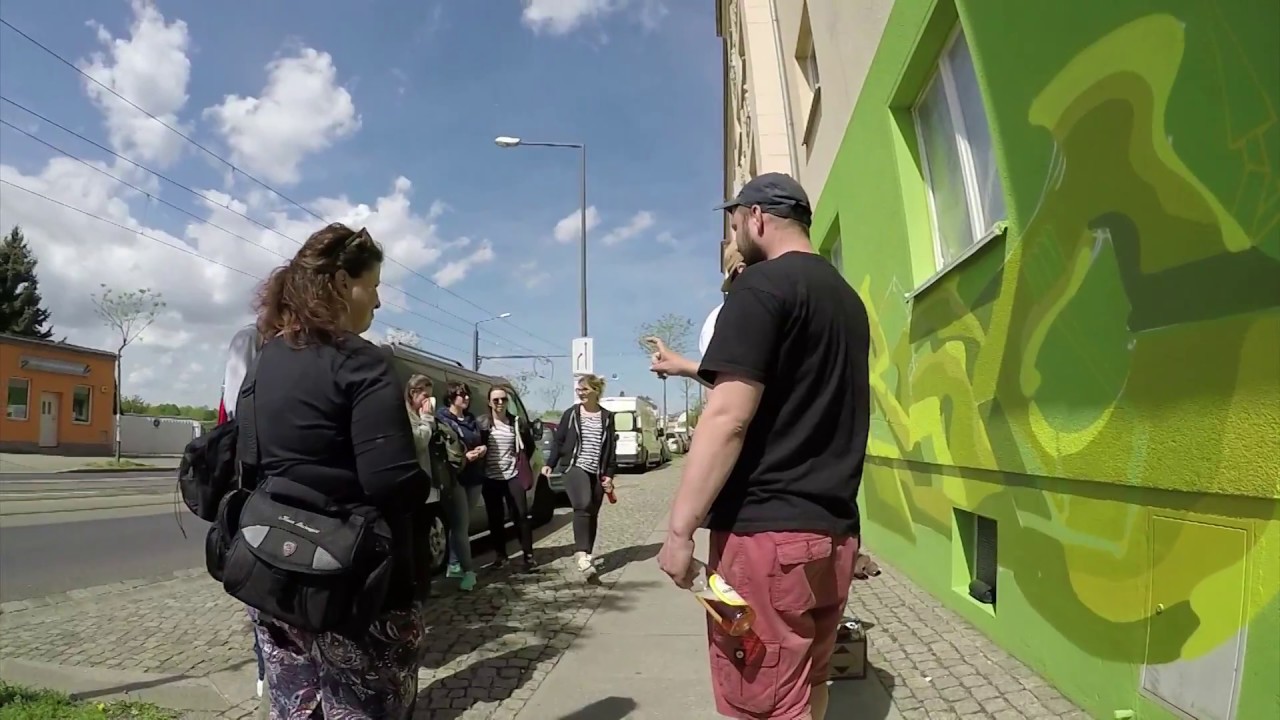 Fassadengestaltung Leipziger Straße Dresden / Graffiti / Mole Spätkauf & Bistro