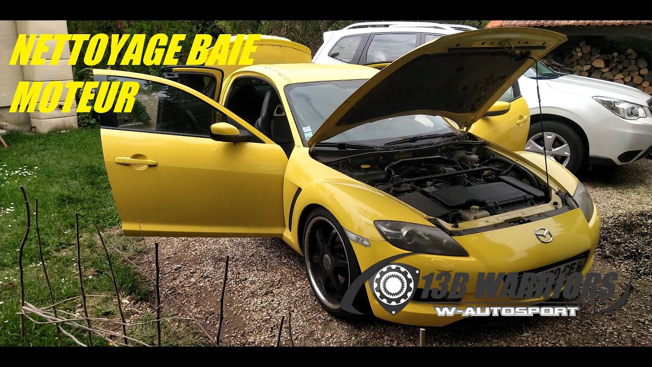 [TUTORIEL MAZDA RX8] NETTOYAGE DE LA BAIE MOTEUR