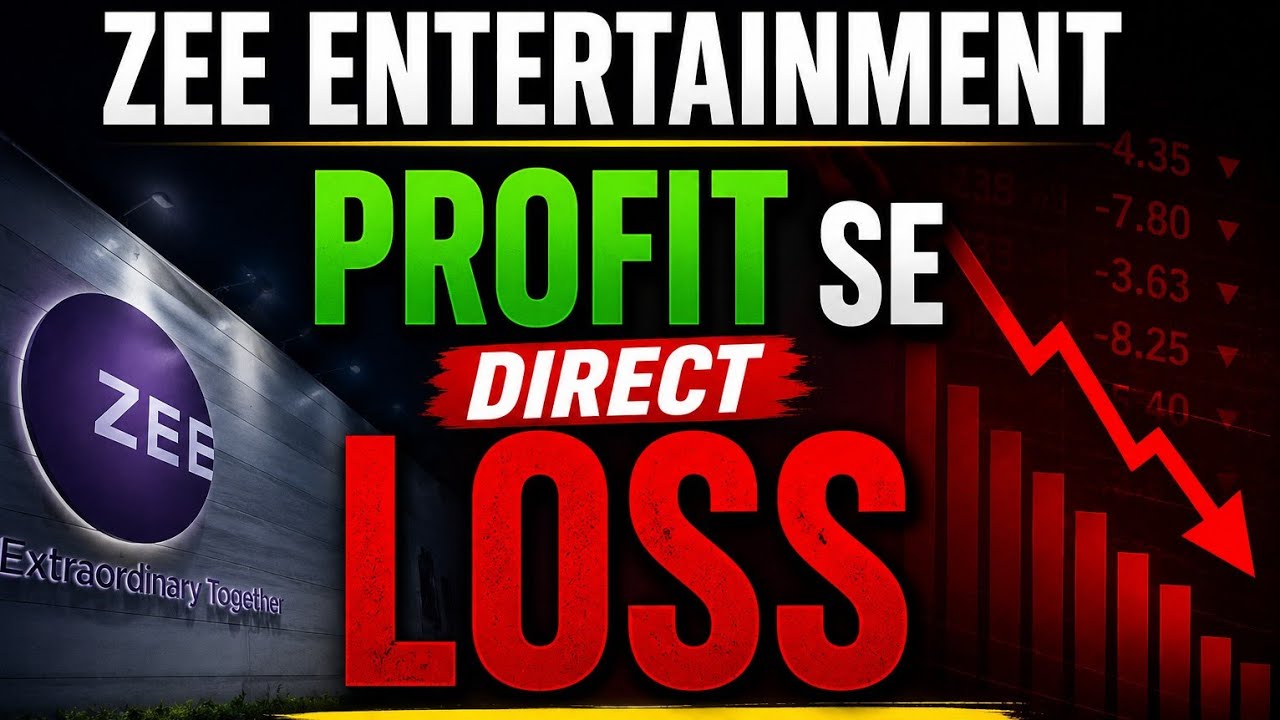 Zee Entertainment Investors Hue Barbad? 😳 Profit Se Direct Loss | Zee Entertainment Result Analysis