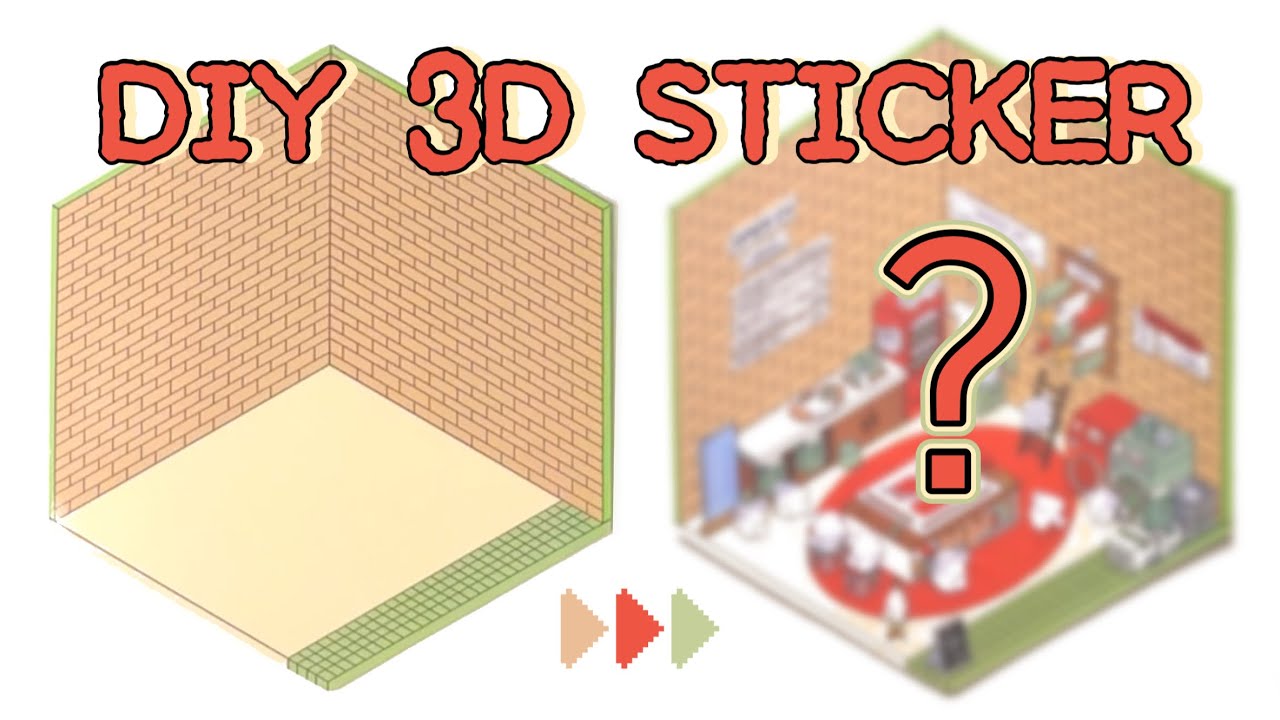 나쁜 기억을 깨끗하게 세탁해주는 힐링 세탁소🫧 ASMR👂| 오늘의 스티커 - DIY 3D Sticker Ep.5