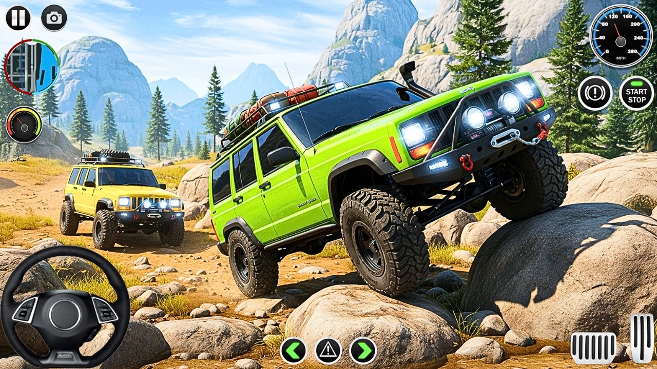 4x4 Offroad Jeep Driving Simulator 3D - Drive SUV Jeep Offroad Game - Android Gameplay