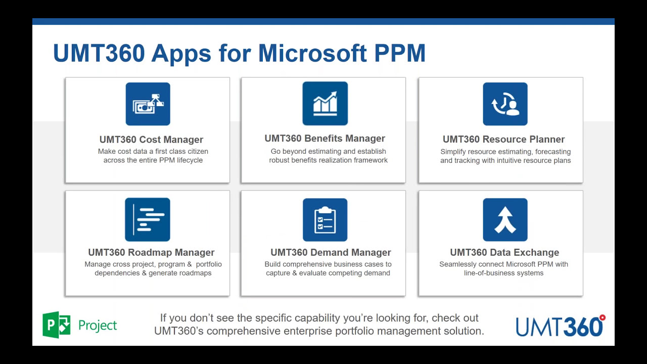 UMT360 On-Demand Webinar - Supercharging Microsoft Project With Powerful New Capabilities