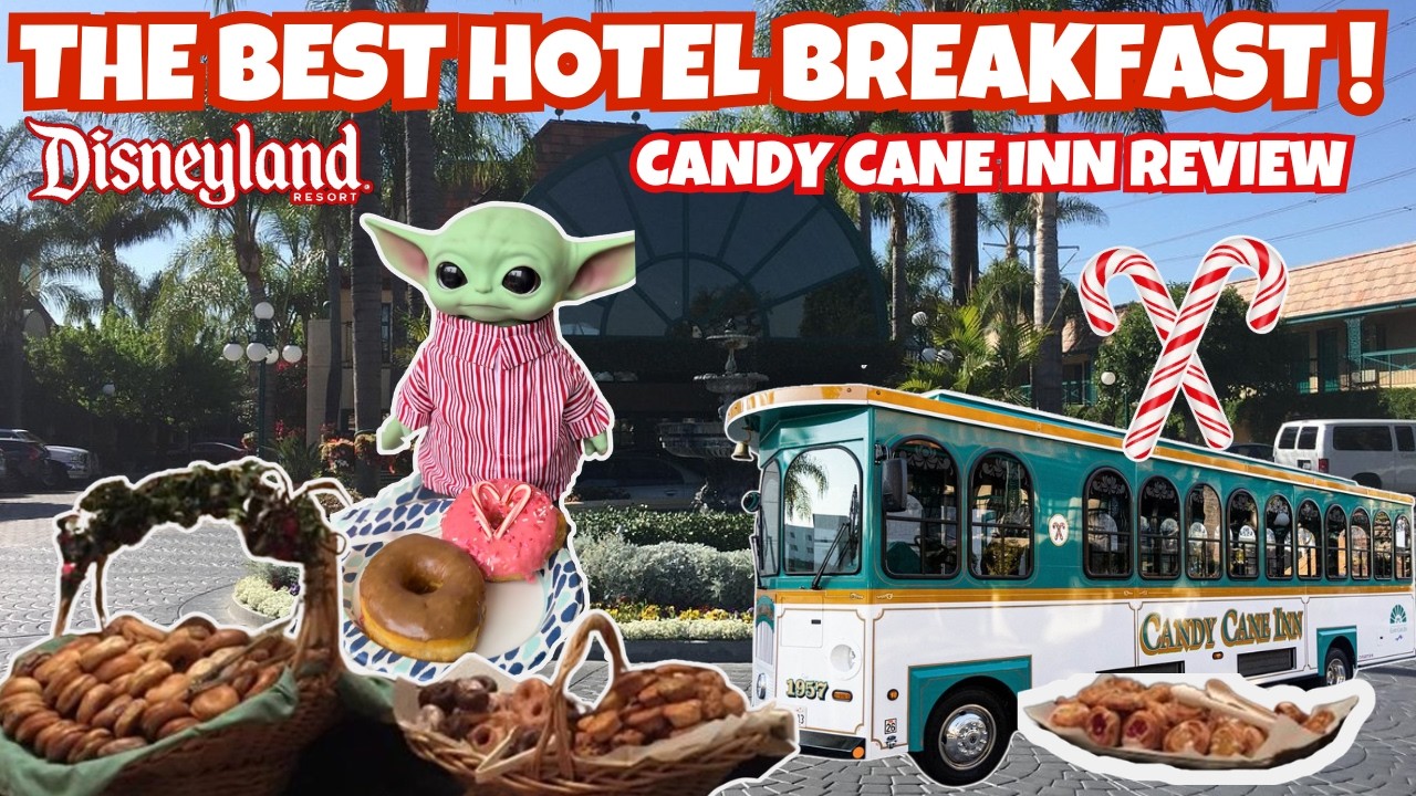 This Disneyland Hotel Breakfast Blew Our Minds! | Candy Cane Inn Review