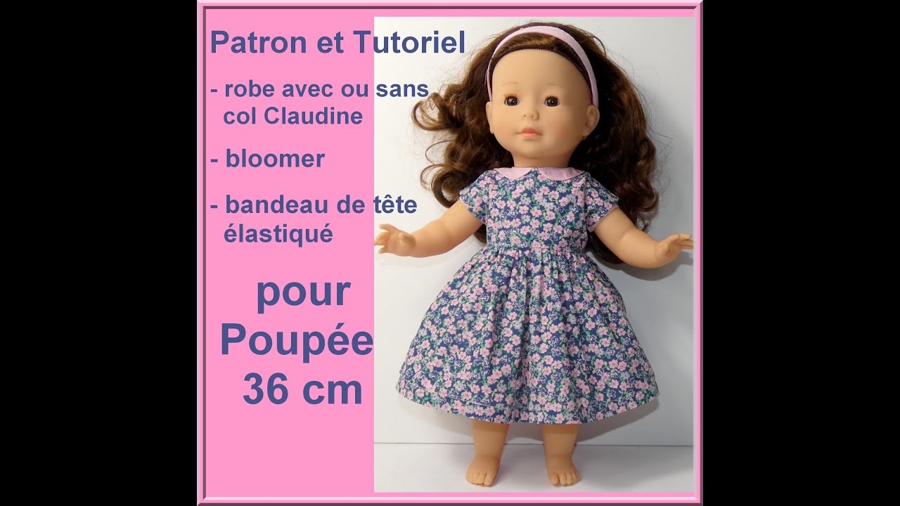 Robe et bloomer pour Poupée 36 cm