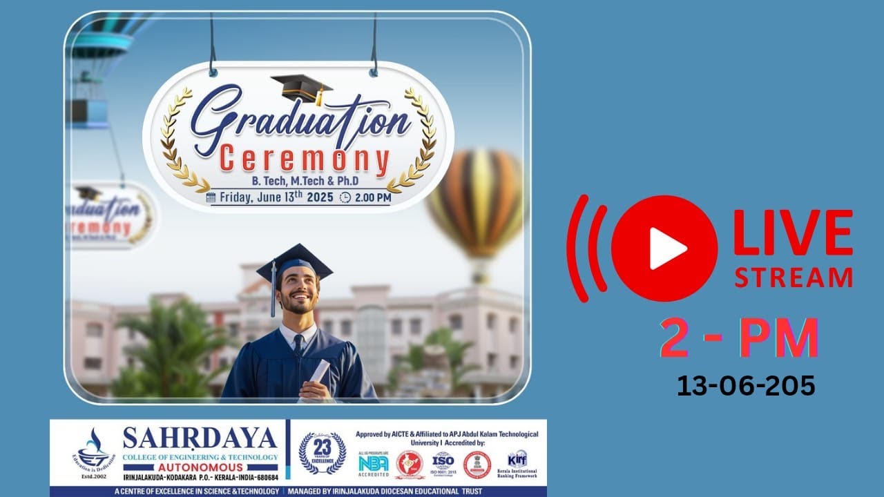Graduation Day 2025 | Sahrdaya College of Engineering & Technology