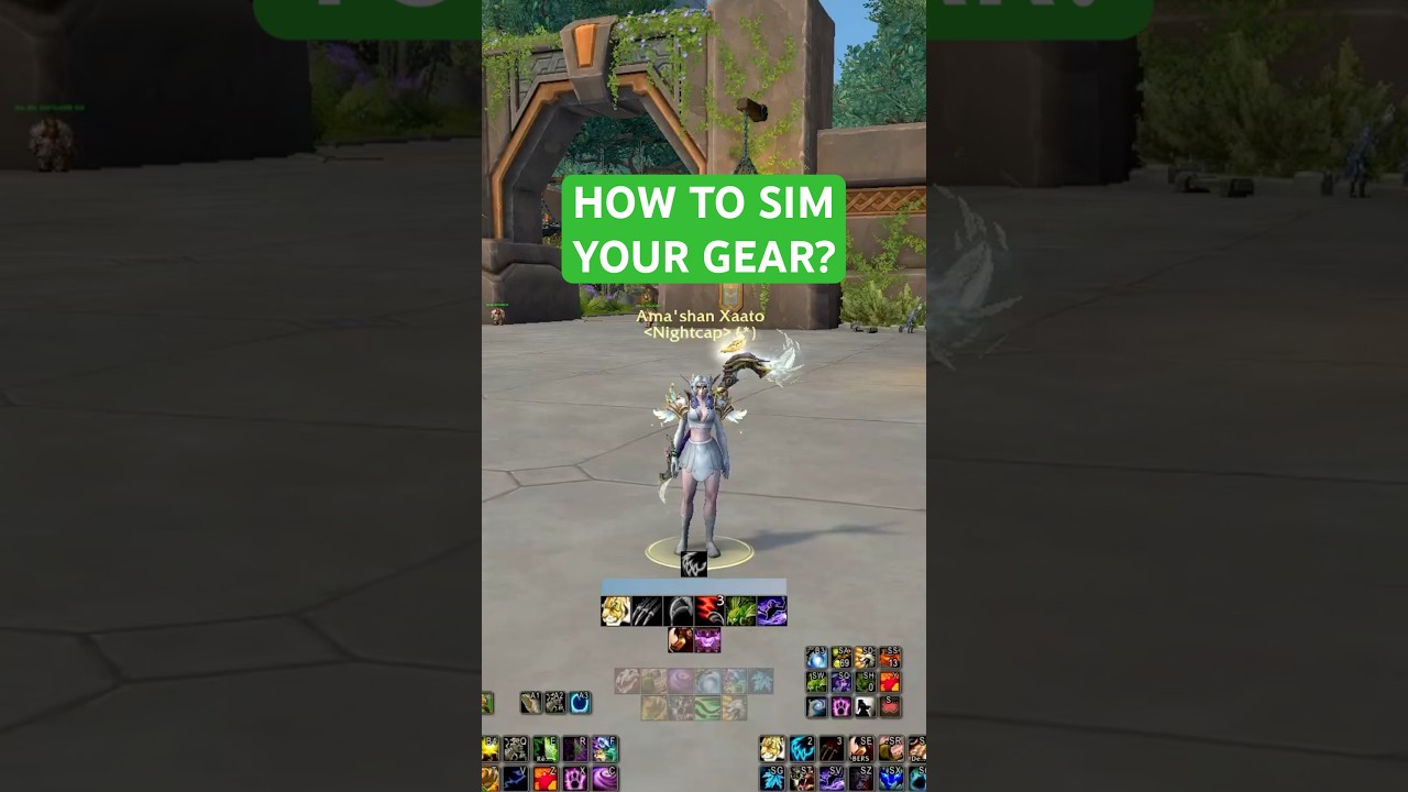 How to SIM - quick guide #wow #worldofwarcraft #dps #simulation #gear #great #vault #guide #loot