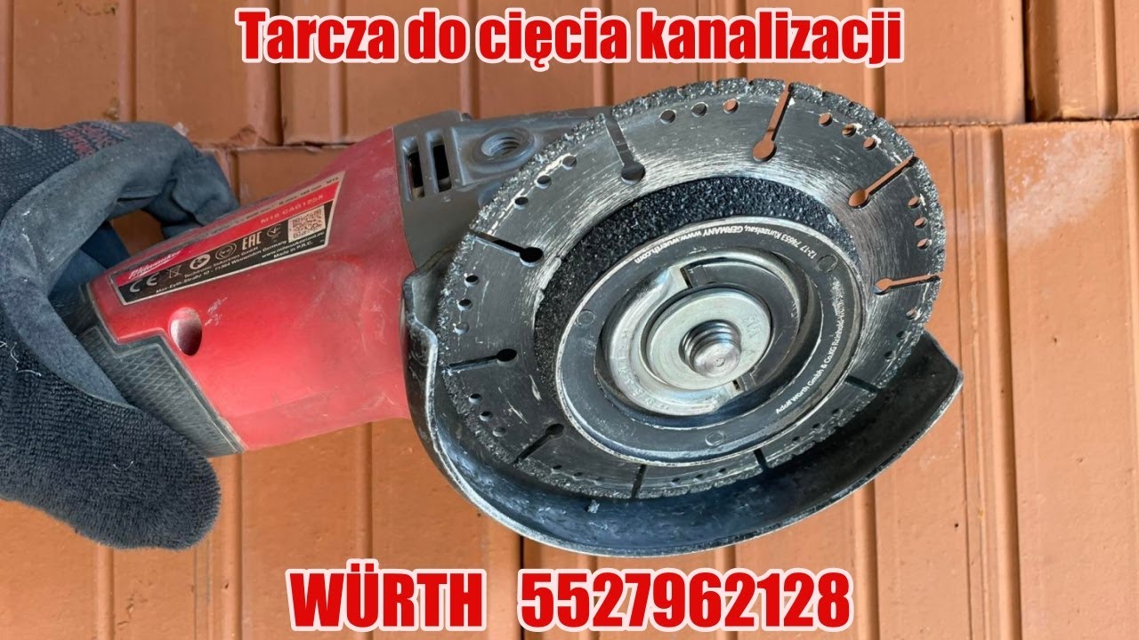 Narzędzia Hydraulika #6 Tarcza do cięcia i fazowania kanalizacji Wurth 5527962128
