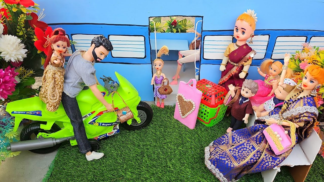 Barbie Doll All Day Routine In Indian Village/Sita Ki Kahani Part-153/Barbie Doll Bedtime Story