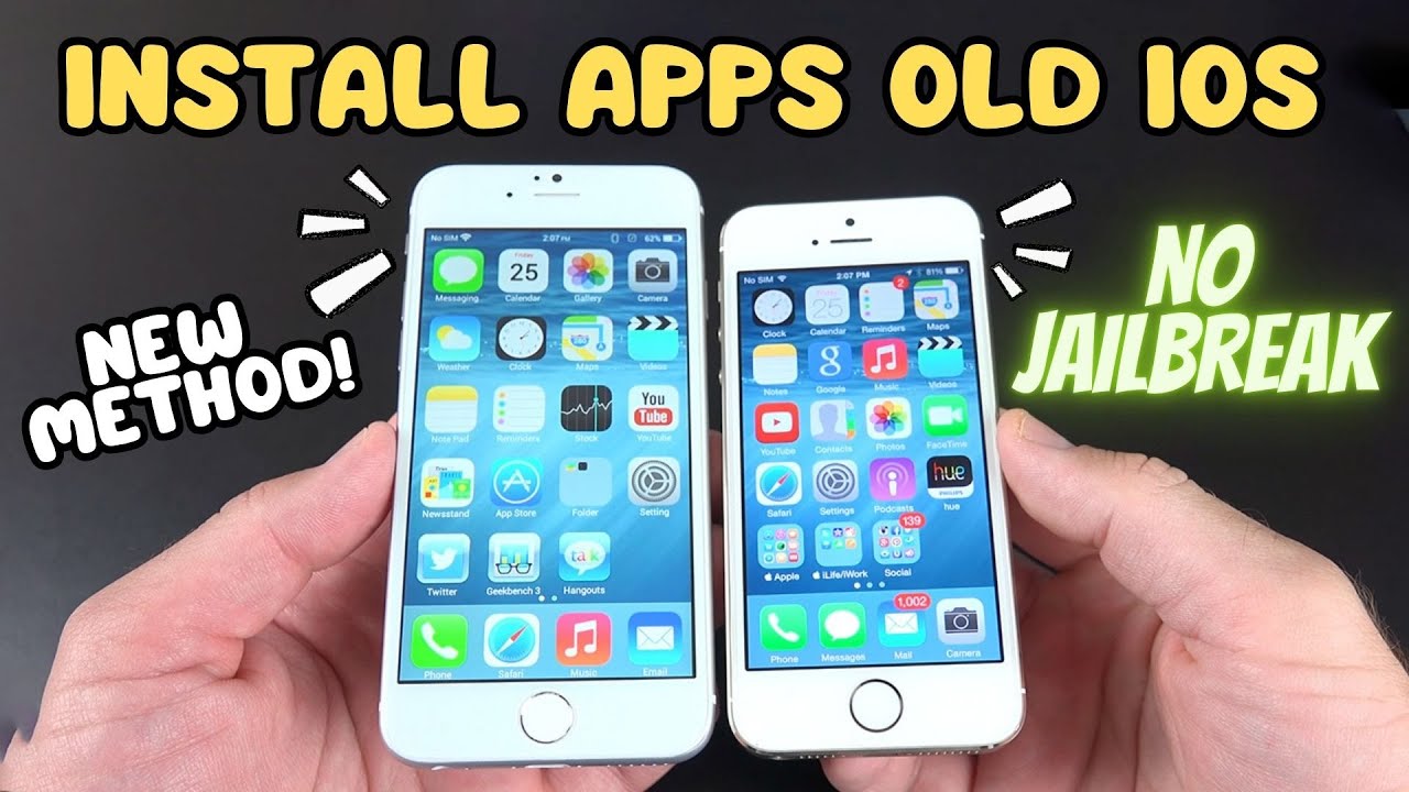 How to Install ANY Apps on OLD iPhone iOS 9/10/11/12/13/14 No Jailbreak